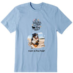 Dog Water Shape Upload Photo Personalized T-Shirt - Photo, quote, name can be customized