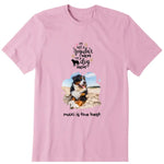 Dog Water Shape Upload Photo Personalized T-Shirt - Photo, quote, name can be customized