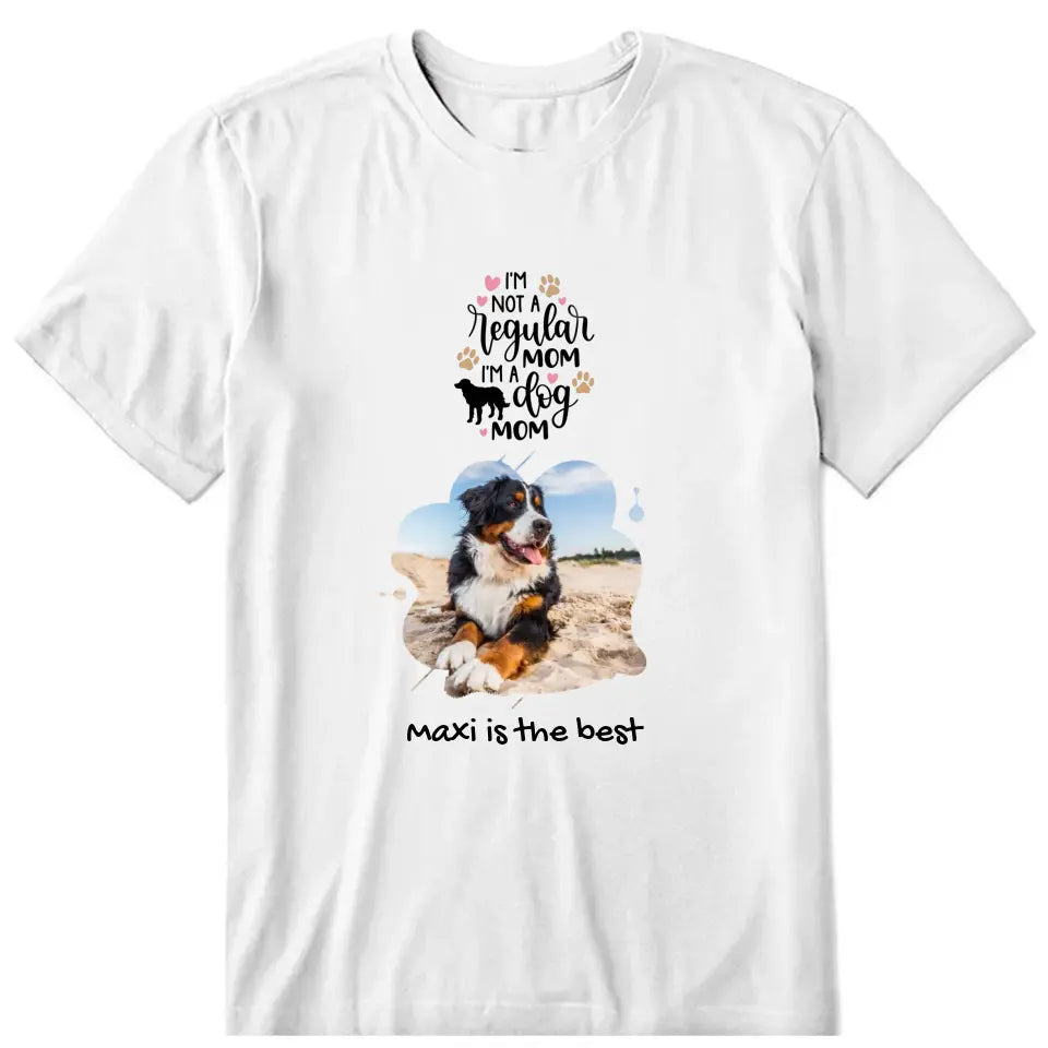 Dog Water Shape Upload Photo Personalized T-Shirt - Photo, quote, name can be customized