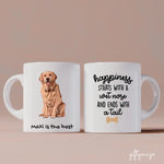 Beloved Dog Photo Upload Personalized Mug - photo, quote can be customized - Giftymize™️