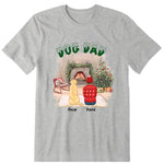 Christmas In House Dog Dad Personalized T-Shirt, Hoodie & Sweatshirt - Name, skin, hair, dog, can be customized