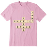 Funny Scrabble Puzzle Personalized T-Shirt, Hoodie & Sweatshirt - Name can be customized