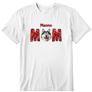 In Dog Mom Heart Personalized Photo Upload T-Shirt, Hoodie & Sweatshirt - Name, dog photo can be customized