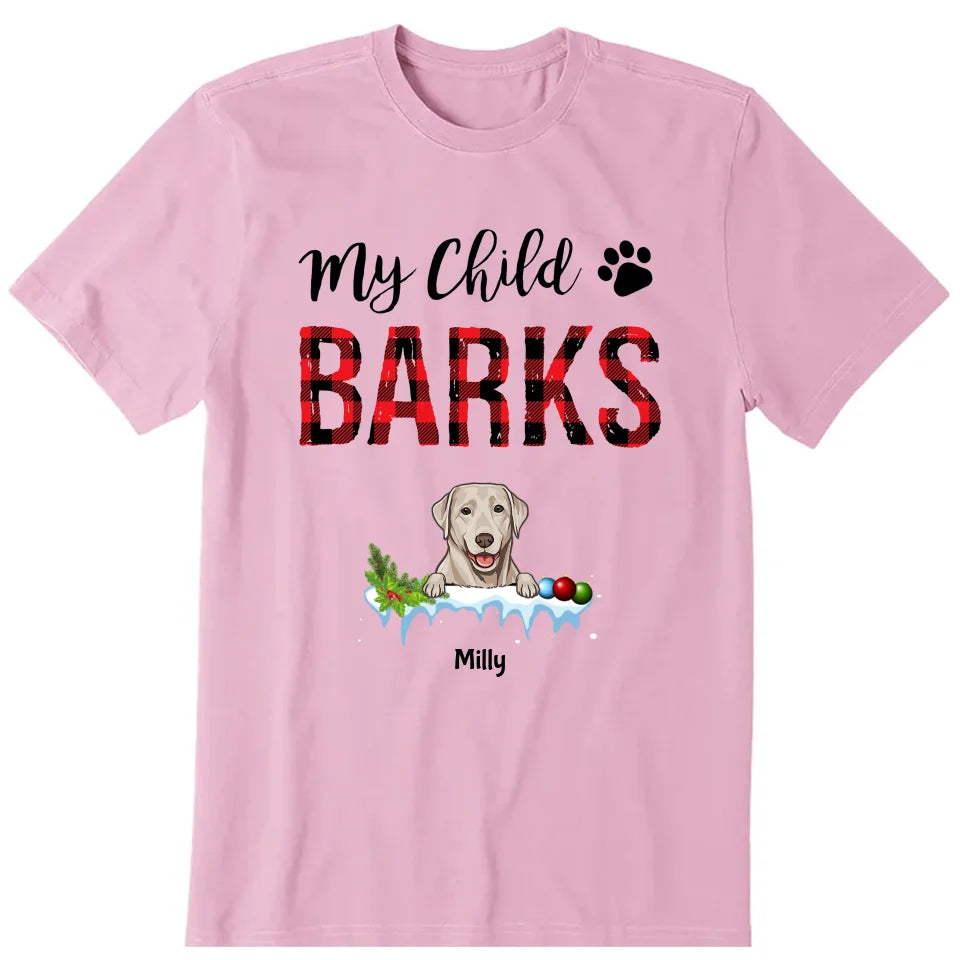 My Dog Bark Christmas Personalized T-Shirt, Hoodie & Sweatshirt - Name, dog can be customized