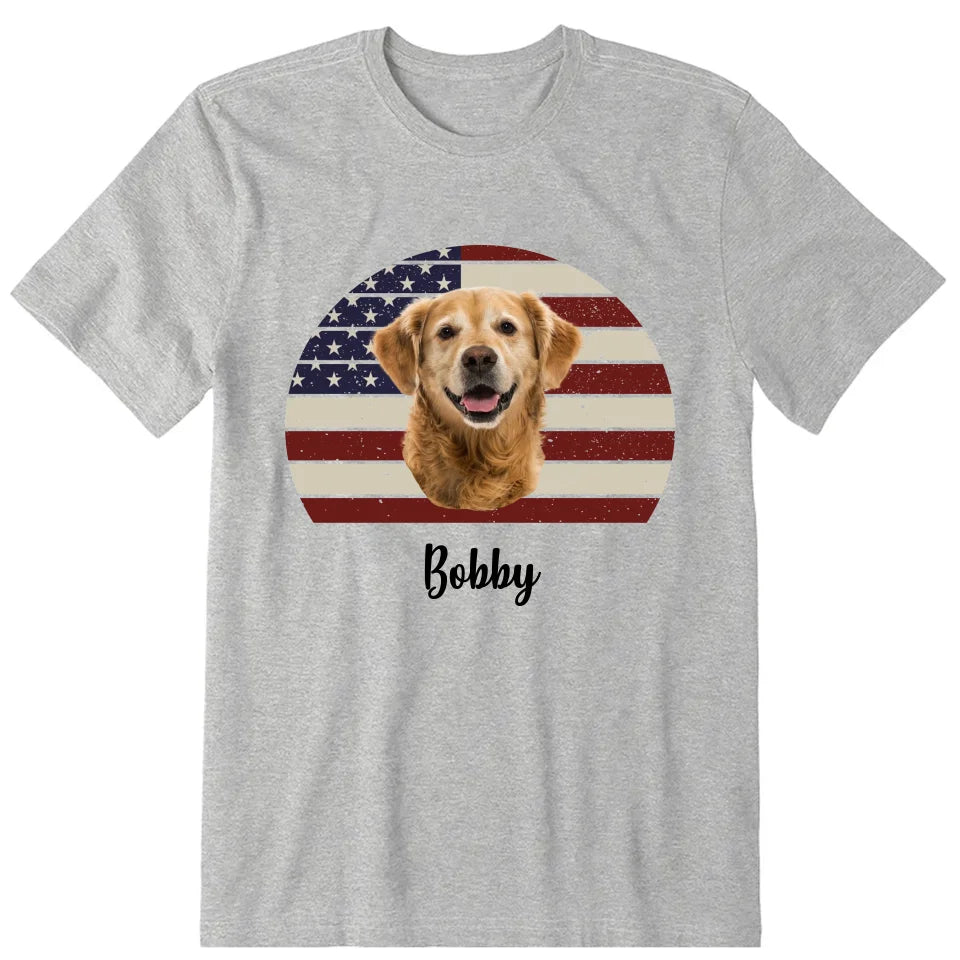 In Dog We Trust Personalized Photo Upload T-Shirt, Hoodie & Sweatshirt - Photo, name, dog, background can be customized