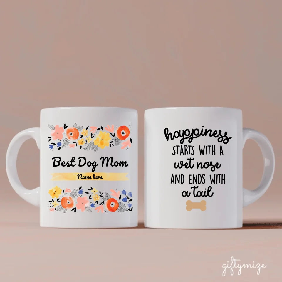 Love The Way Dog Are Personalized Mug - Photo, name, dog can be customized