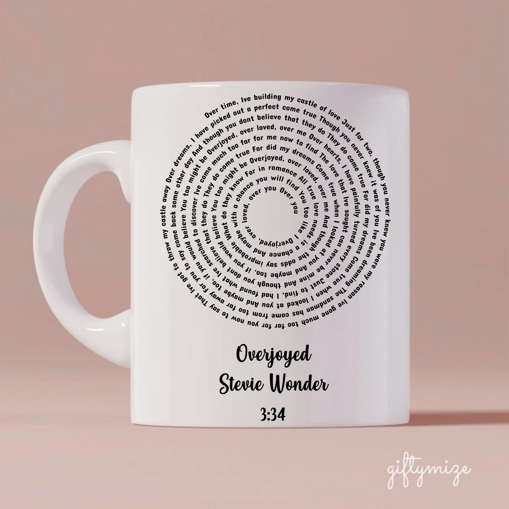 Your Favorite Song Personalized Mug - Song, song name, artist, song duration can be customized