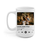 The Moment With Your Favorite Song Personalized Mug - Photo, song, song name, artist, song duration can be customized