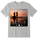 Calendar Anniversary Date Personalized T-Shirt, Hoodie & Sweatshirt - Photo, calender, song, song name, artist name, duration can be customized