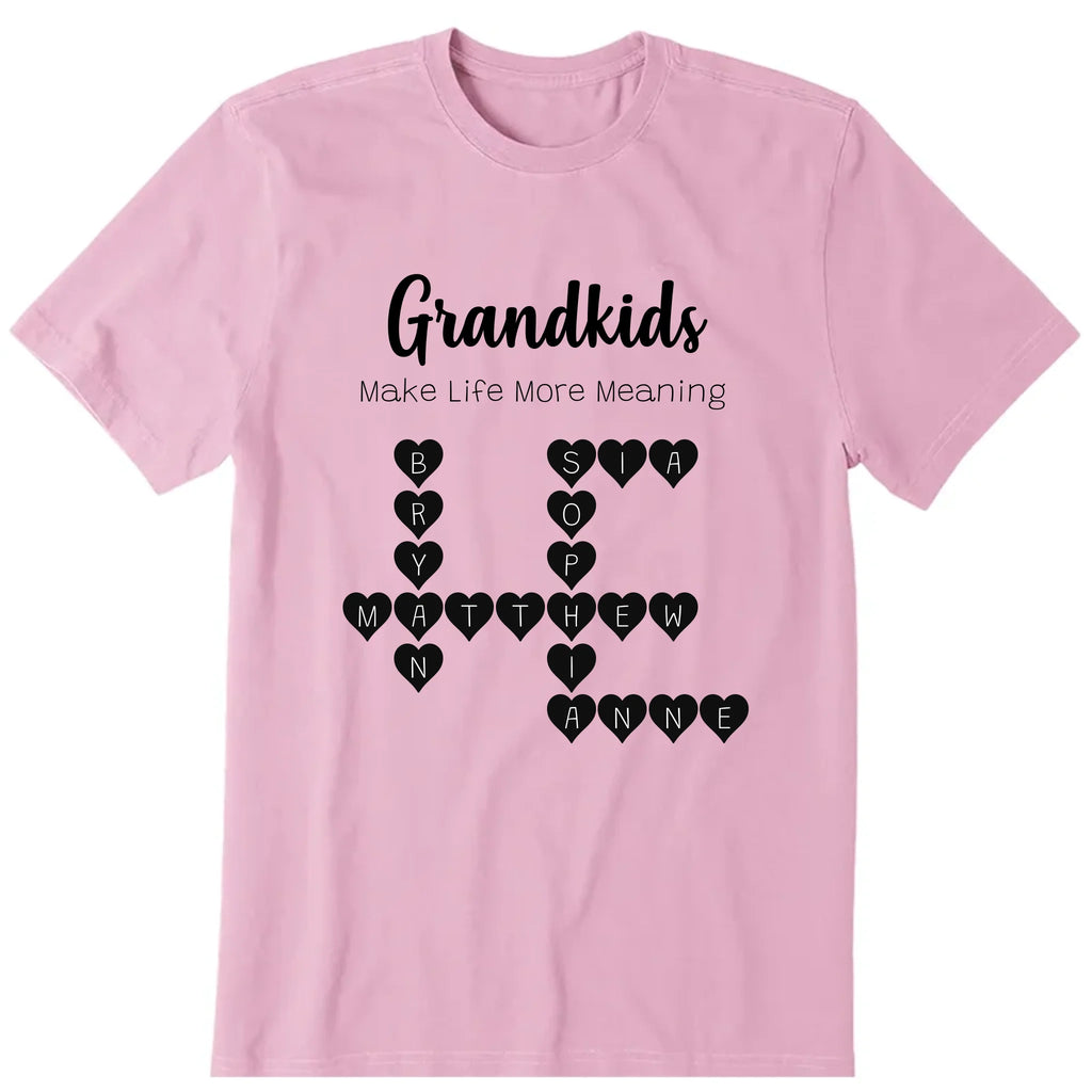 Show Love To Your Kids Crossword Puzzle Personalized T-Shirt, Hoodie & Sweatshirt - Puzzle, name, text, quote can be customized