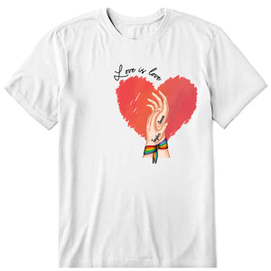LGBT Love Is Love Personalized T-Shirt, Hoodie & Sweatshirt - Name, hand can be customized