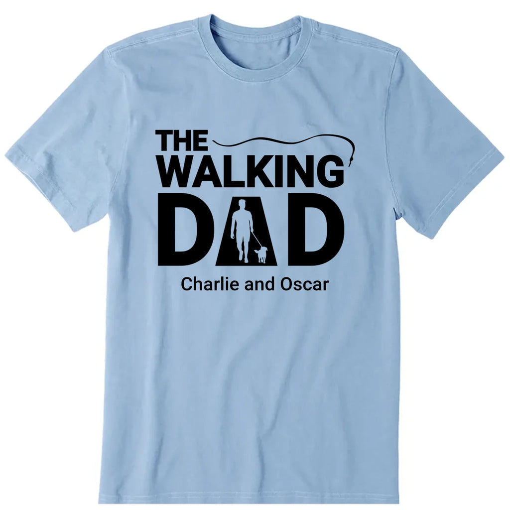The Walking Dad Personalized T-Shirt, Hoodie & Sweatshirt - Name, background can be customized