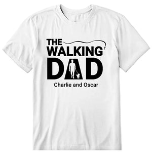 The Walking Dad Personalized T-Shirt, Hoodie & Sweatshirt - Name, background can be customized