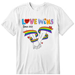 Love Wins Personalized T-Shirt, Hoodie & Sweatshirt - Title, name, text can be customized