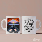 Camping View Partners Personalized Mug - Name, skin, hair, background, quote can be customized