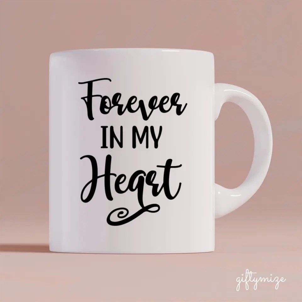Husband and Wife Enjoying Life Personalized Mug - Name, skin, hair, clothes, background, quote can be customized