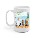 Dog Parent is awesome Personalized Mug - Name, skin, hair, dog, background, quote can be customized