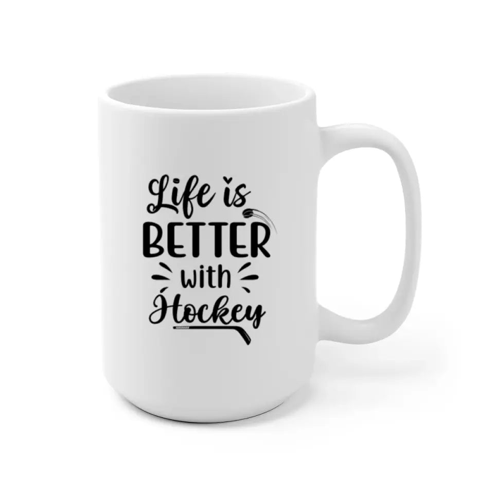 Meaningful Life With Hockey - Name, Skin, Hair, Clothes, Background, Quote can be customized