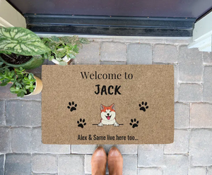 Welcome To - Personalized Dog Doormat